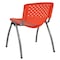 Flash Furniture HERCULES Series 880 lb. Capacity Orange Plastic Stack Chair with Titanium Gray Powder Coated Frame RUT-F01A-OR-GG - alternate 9